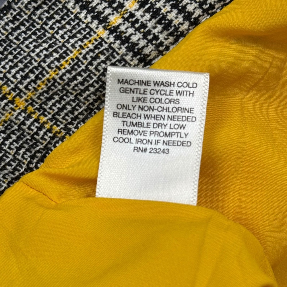 New York & Company Plaid Ruffle Mermaid Flare Skirt Grunge Y2K Academia Size 6 - Picture 13 of 13